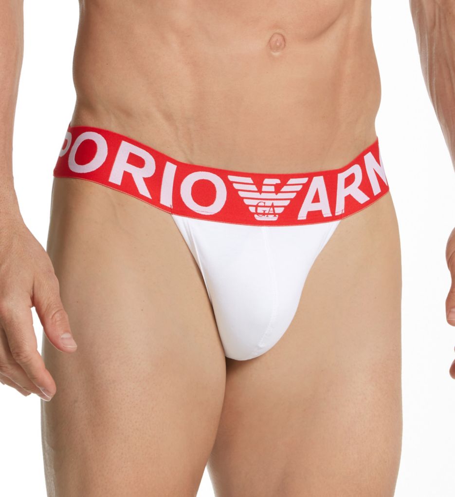 Megalogo Stretch Cotton Jockstrap-acs