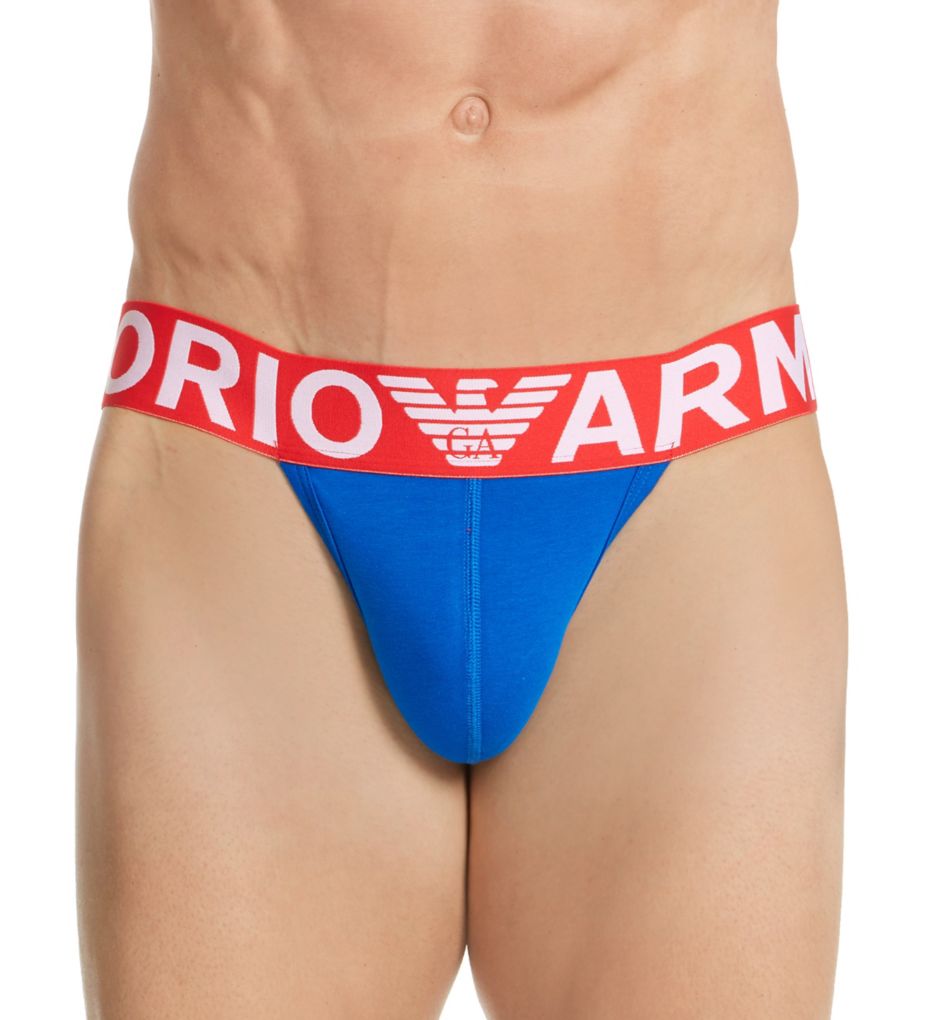 Megalogo Stretch Cotton Jockstrap-fs