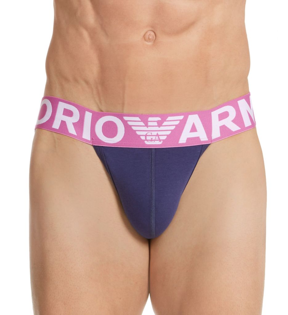 Megalogo Stretch Cotton Jockstrap-fs