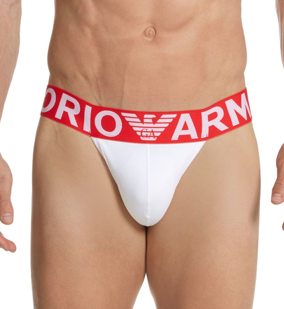 Megalogo Stretch Cotton Jockstrap-fs