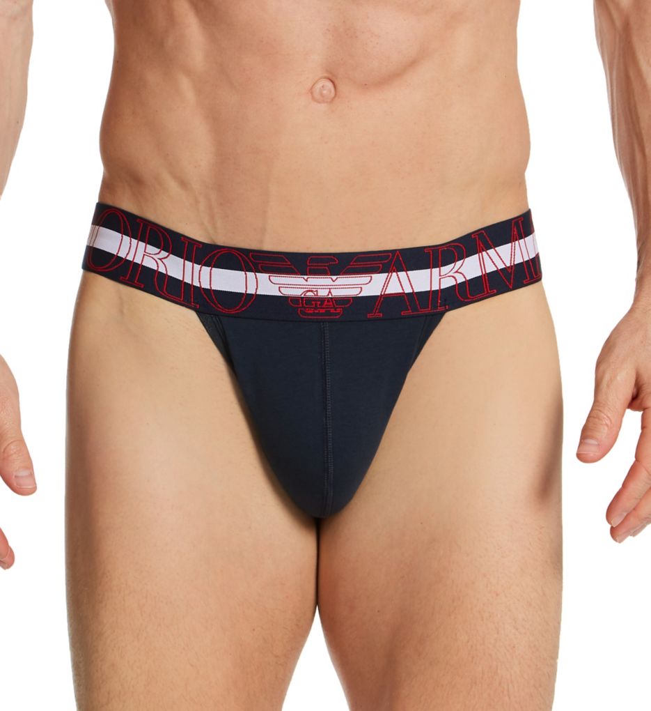 Megalogo Cotton Stretch Jockstrap-fs