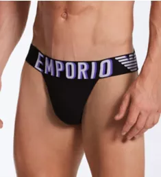 Megalogo Cotton Stretch Jockstrap Black XL