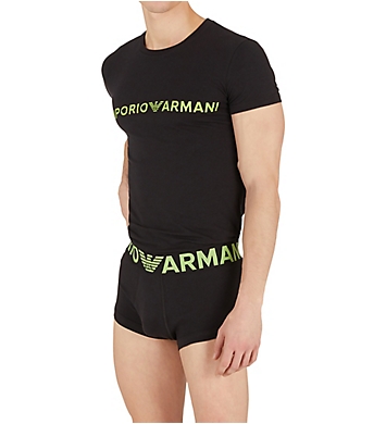 Emporio Armani Megalogo Cotton Stretch T-Shirt & Trunk Set