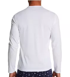 100% Pure Cotton Long Sleeve T-Shirt WHT S