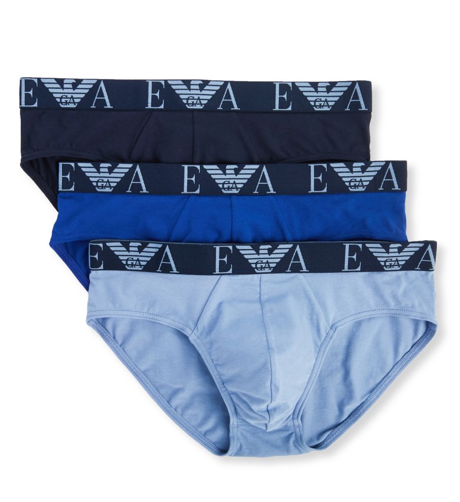 Bold Monogram Cotton Stretch Brief - 3 Pack-acs