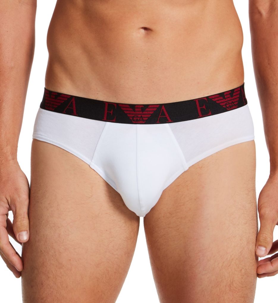 Bold Monogram Cotton Stretch Brief - 3 Pack-fs