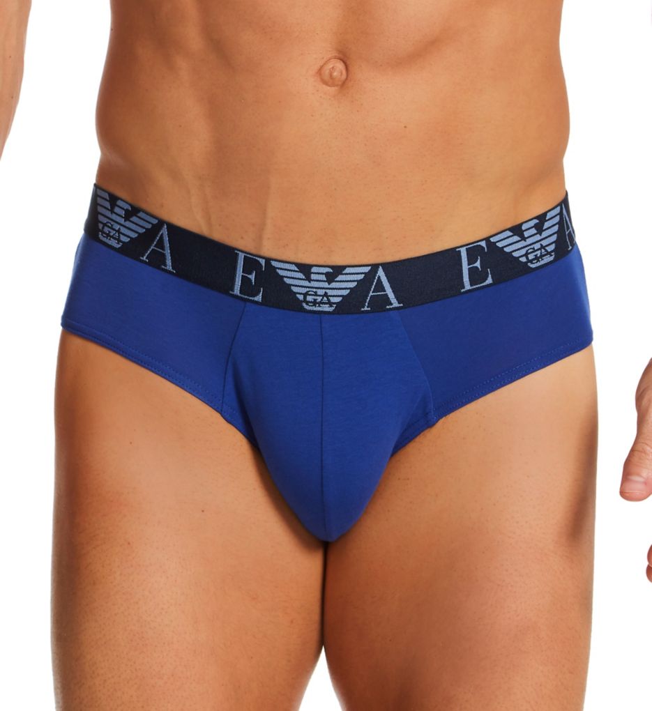 Bold Monogram Cotton Stretch Brief - 3 Pack-fs