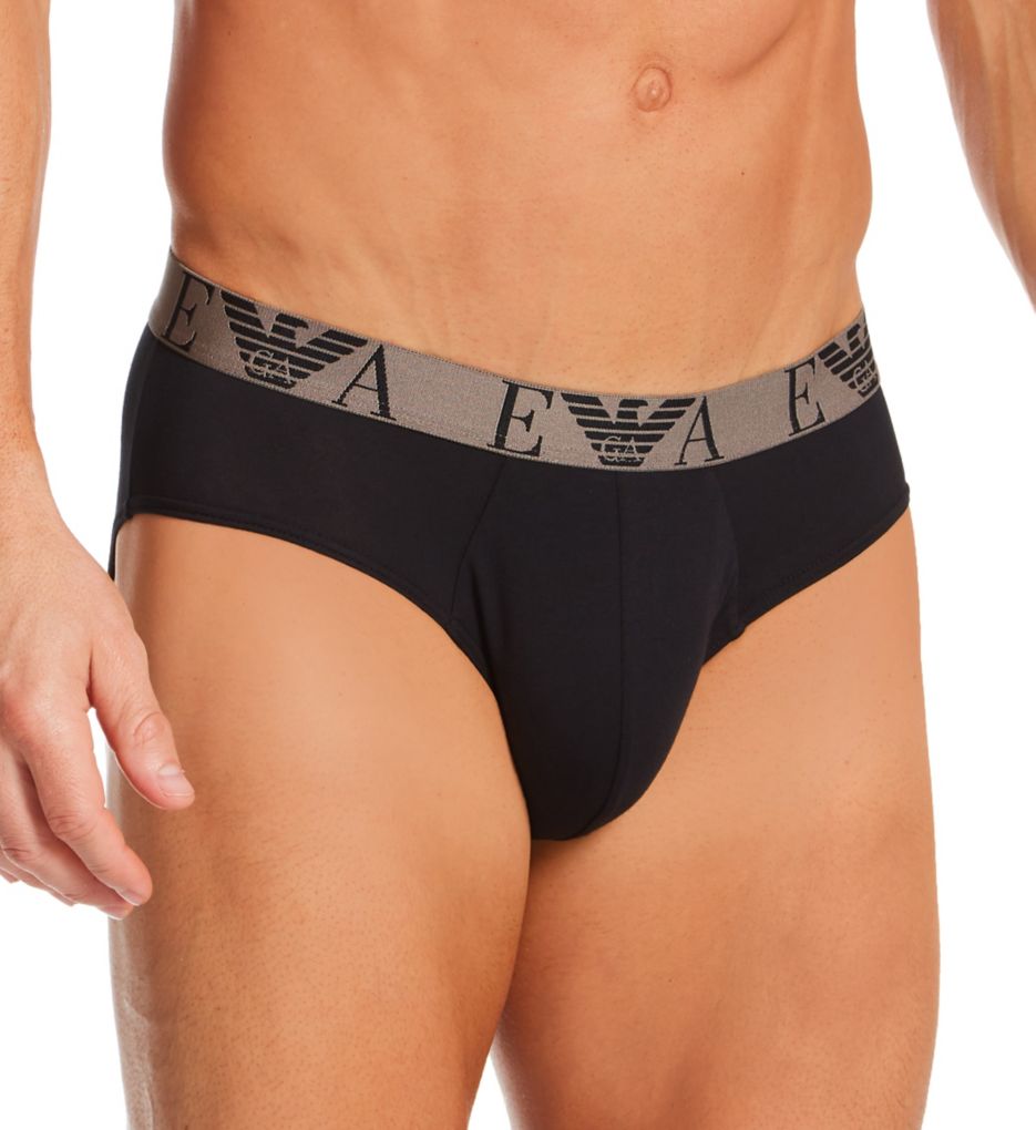 Bold Monogram Cotton Stretch Brief - 3 Pack