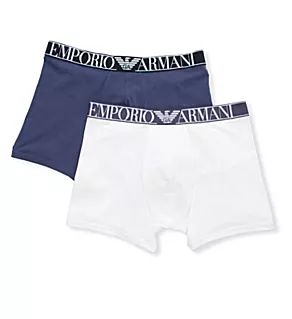 Endurance Cotton Stretch Boxer Brief - 2 Pack White/Denim S