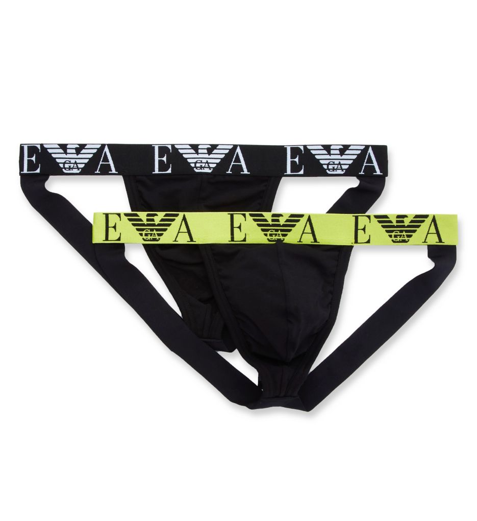 Emporio Armani Bold Monogram Jockstrap - 2 Pack 1119323 - Image 4