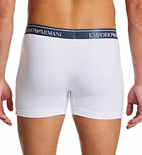 Shiny Logoband Button Fly Boxer White XL