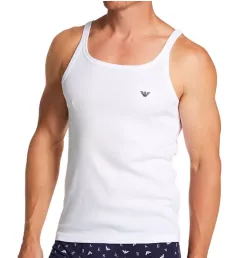 Ribbed Stretch Cotton Tank