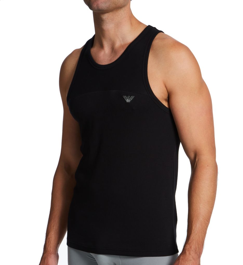 Ribbed Stretch Cotton Tank