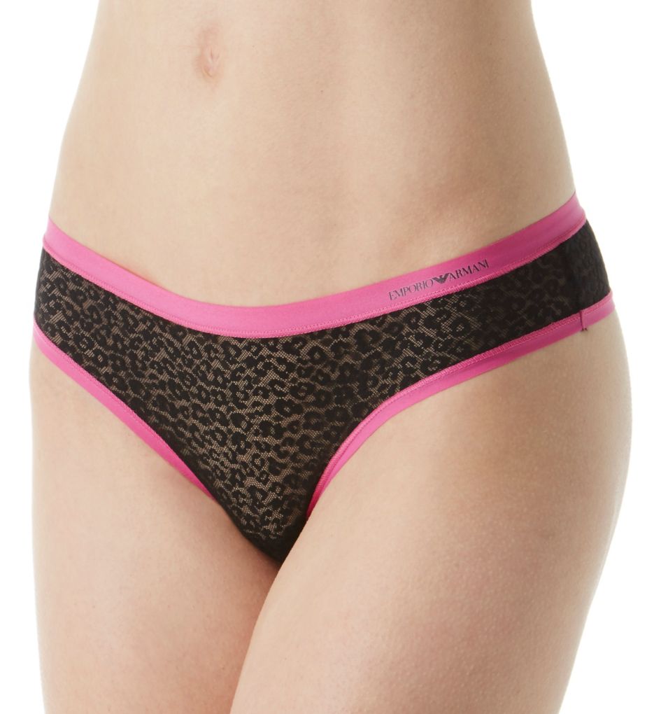 Sexy Fancy Sauvage Mesh Brasilian Brief Panty-acs