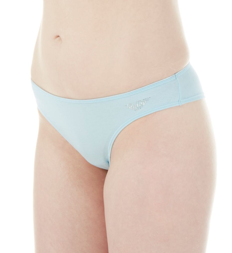 Visibility Cotton Crystal Logo Brasilian Brief-acs