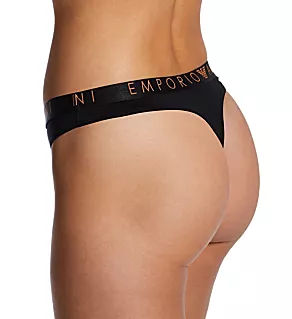 Iconic Microfiber Thong - 2 Pack Black XL