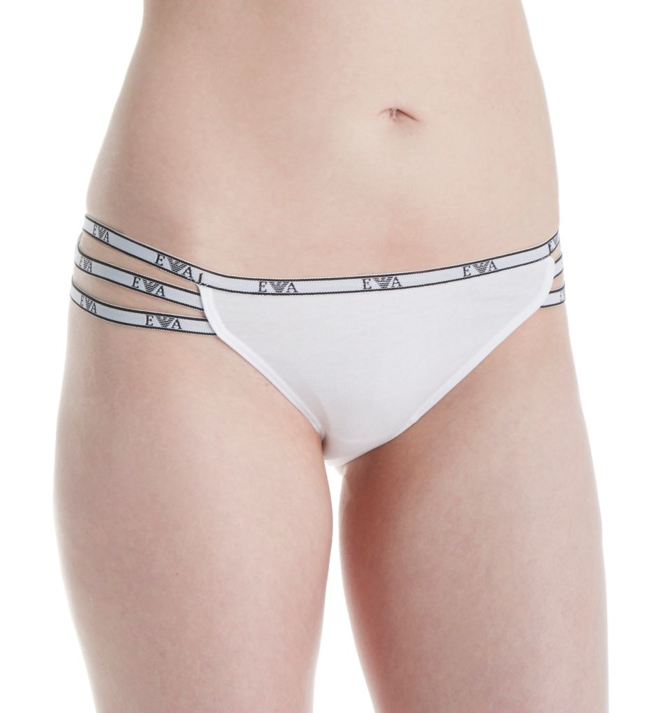 Emporio Armani >> Emporio Armani 163652 Visibility Cotton Brief Panty (White L)