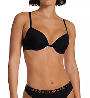 Iconic Microfiber Push Up Bra Black 34B