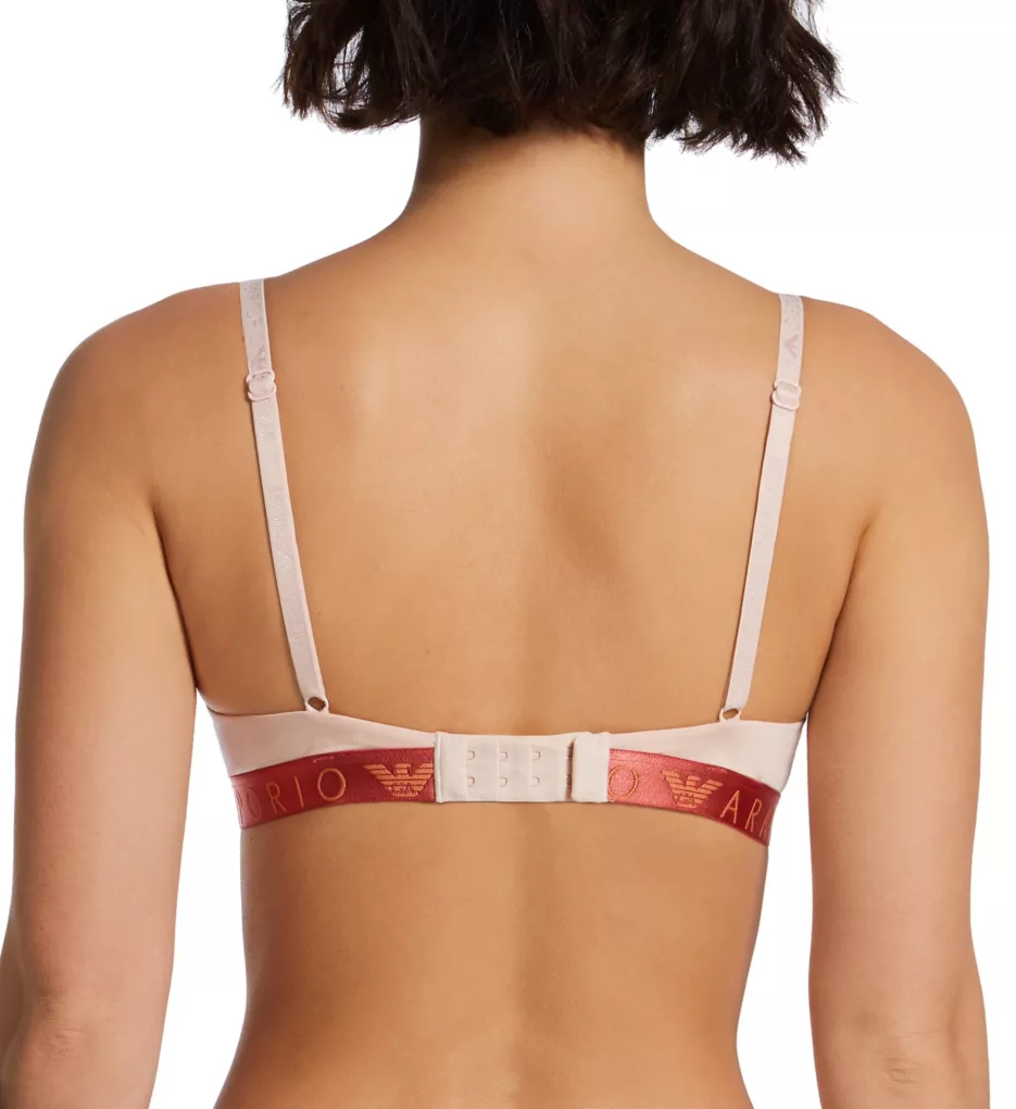 Padded Bralette with EMPORIO ARMANI Iconic Silver Trim
