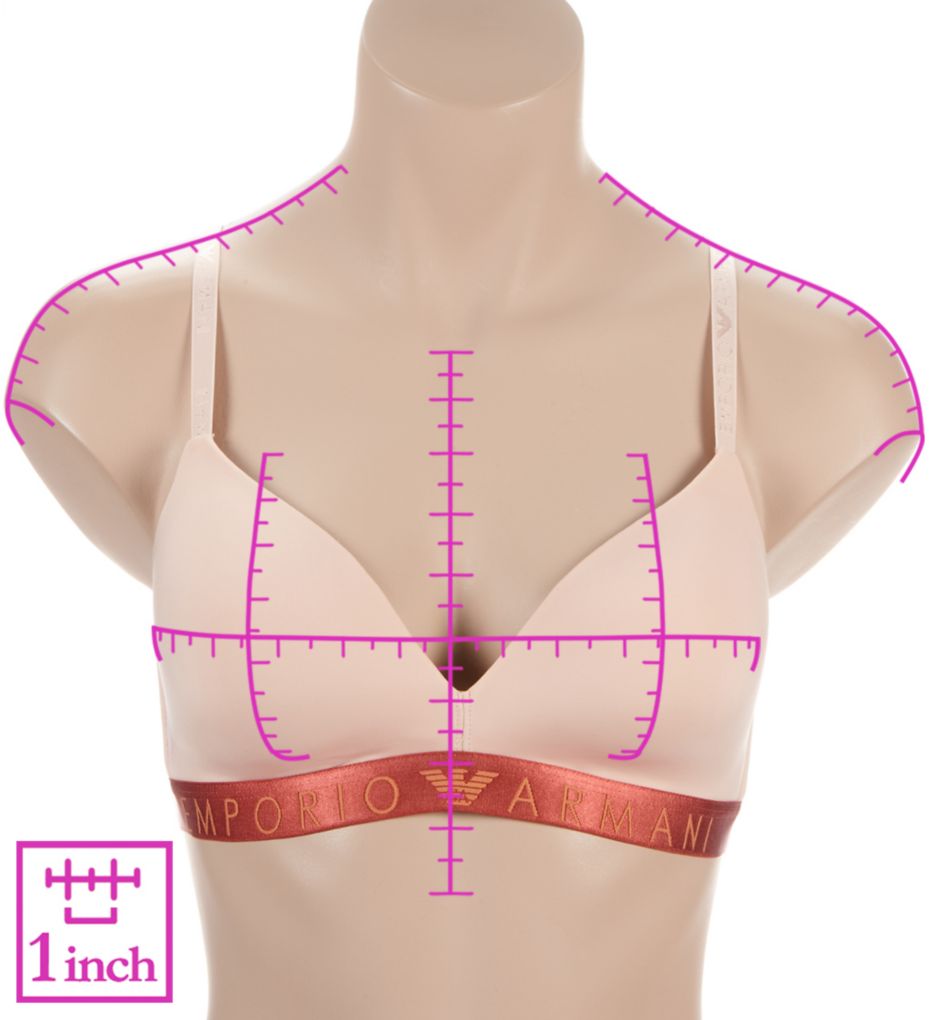  Iconic Microfiber Padded Triangle Bra Arctic XL  - Image 3
