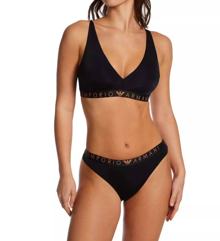 Emporio Armani Iconic Microfiber Padded Bralette 164530 - Image 5