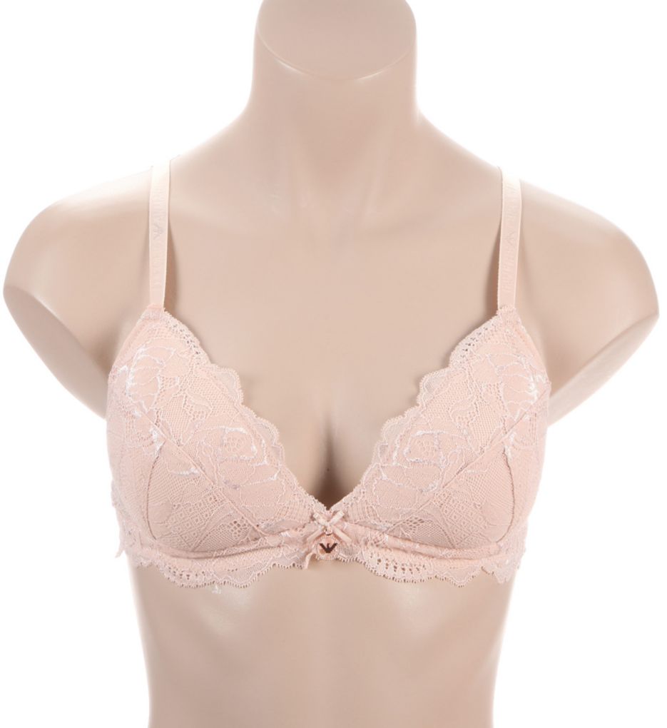 Emporio Armani Eternal Lace Padded Triangle Bra 164603 - Image 1