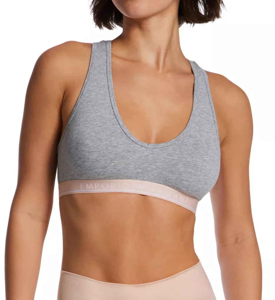 Emporio Armani Iconic Microfiber Bralette With Removable Pads in