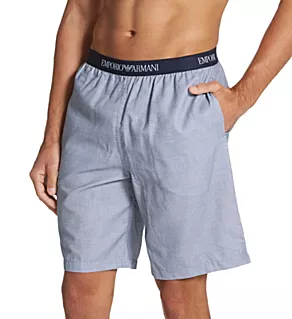 Woven Pajama Lounge Short White Rhombus/Marine XL