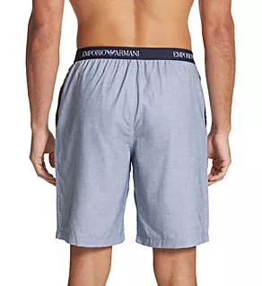 Woven Pajama Lounge Short White Rhombus/Marine XL