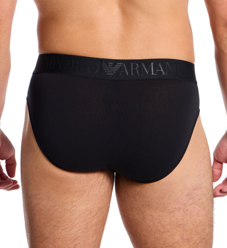 Emporio Armani Tonal Classic Logo Cotton Stretch Brief 22915374 - Image 2