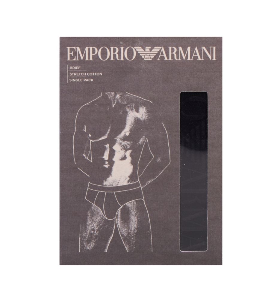 Emporio Armani Tonal Classic Logo Cotton Stretch Brief 22915374 - Image 3