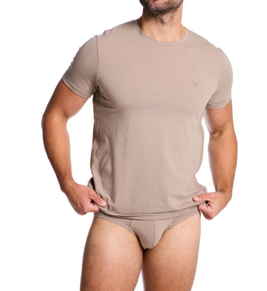 Emporio Armani Tonal Classic Logo Cotton Stretch Brief 22915374 - Image 5