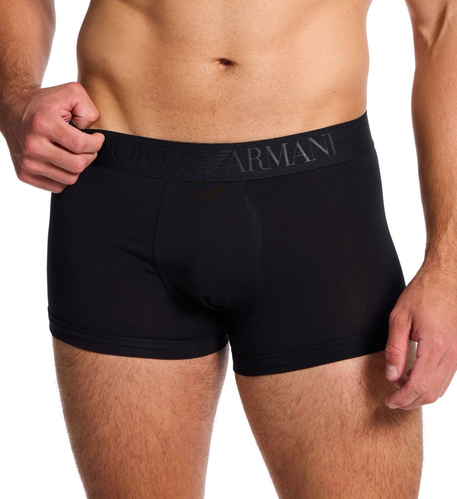 Emporio Armani Tonal Classic Logo Cotton Stretch Trunk 23115374 - Image 1