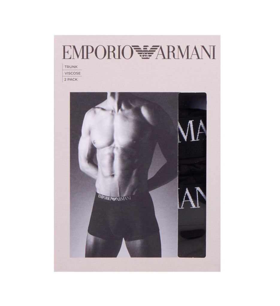 Emporio Armani Viscose Stretch Jersey Trunk - 2 Pack 25314134 - Image 3
