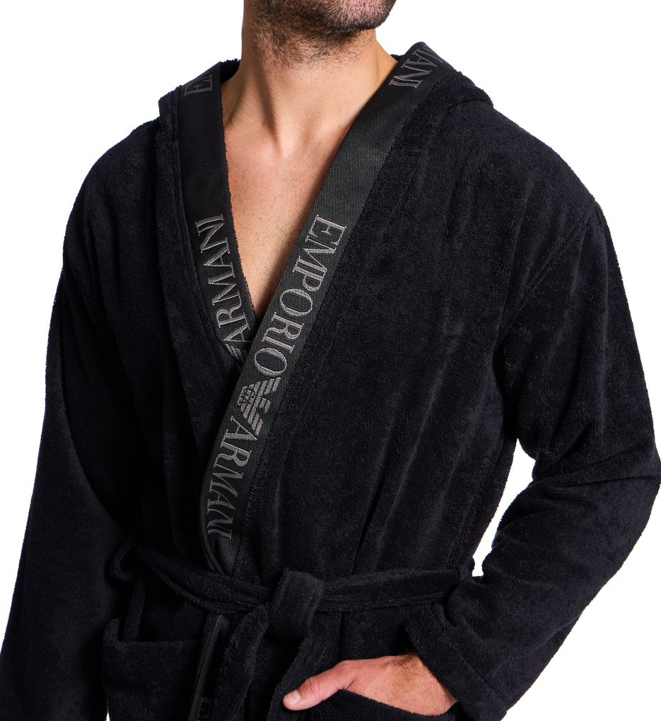 Emporio Armani Sponge Bath Robe 25514986 - Image 3