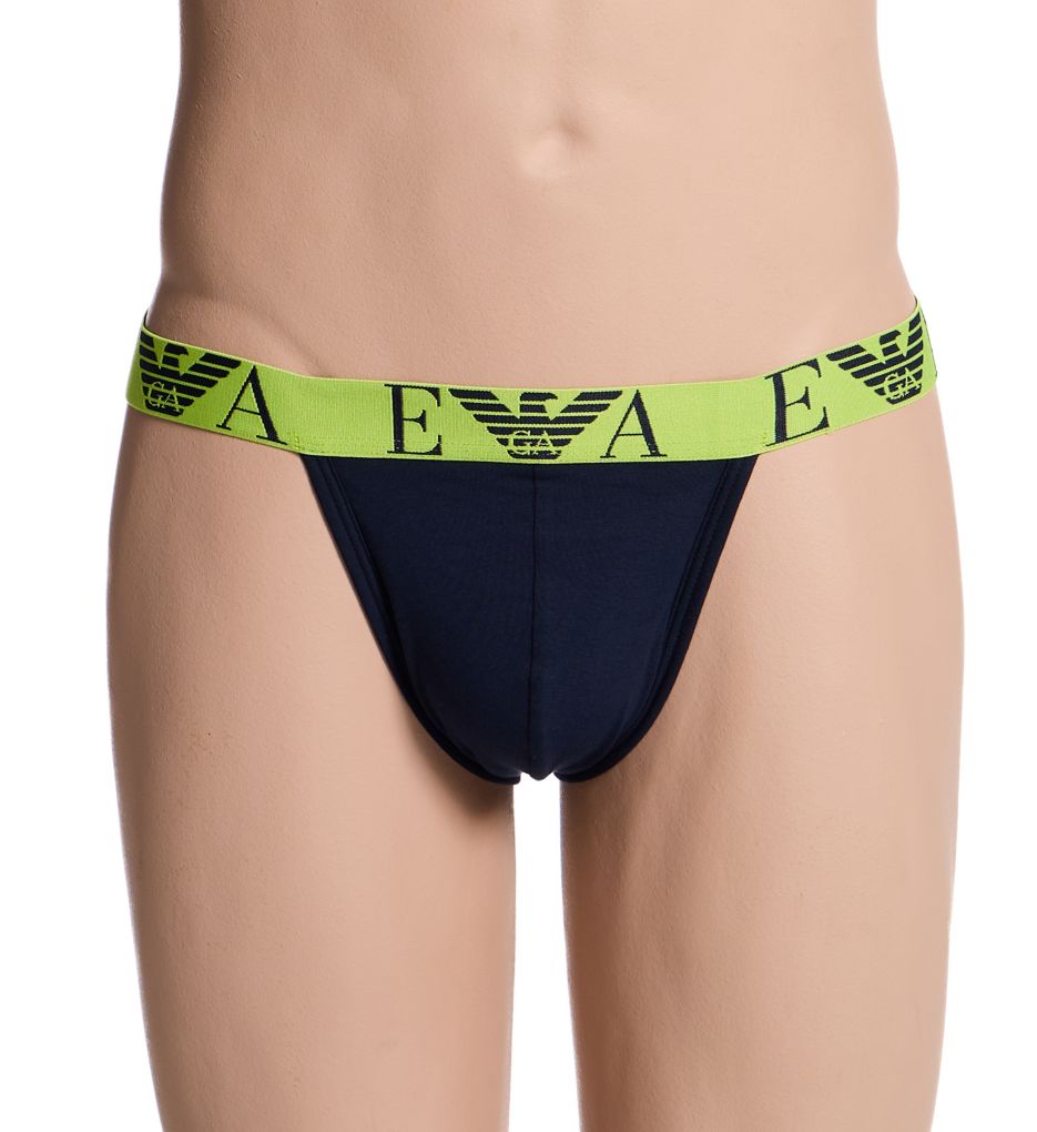 Emporio Armani Bold Monogram Jockstrap - 2 Pack 25710778 - Image 1