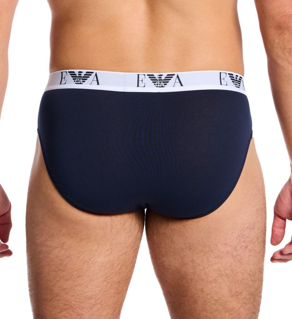 Emporio Armani Stretch Cotton Jersey Low Rise Brief - 3 Pack 25814131 - Image 2