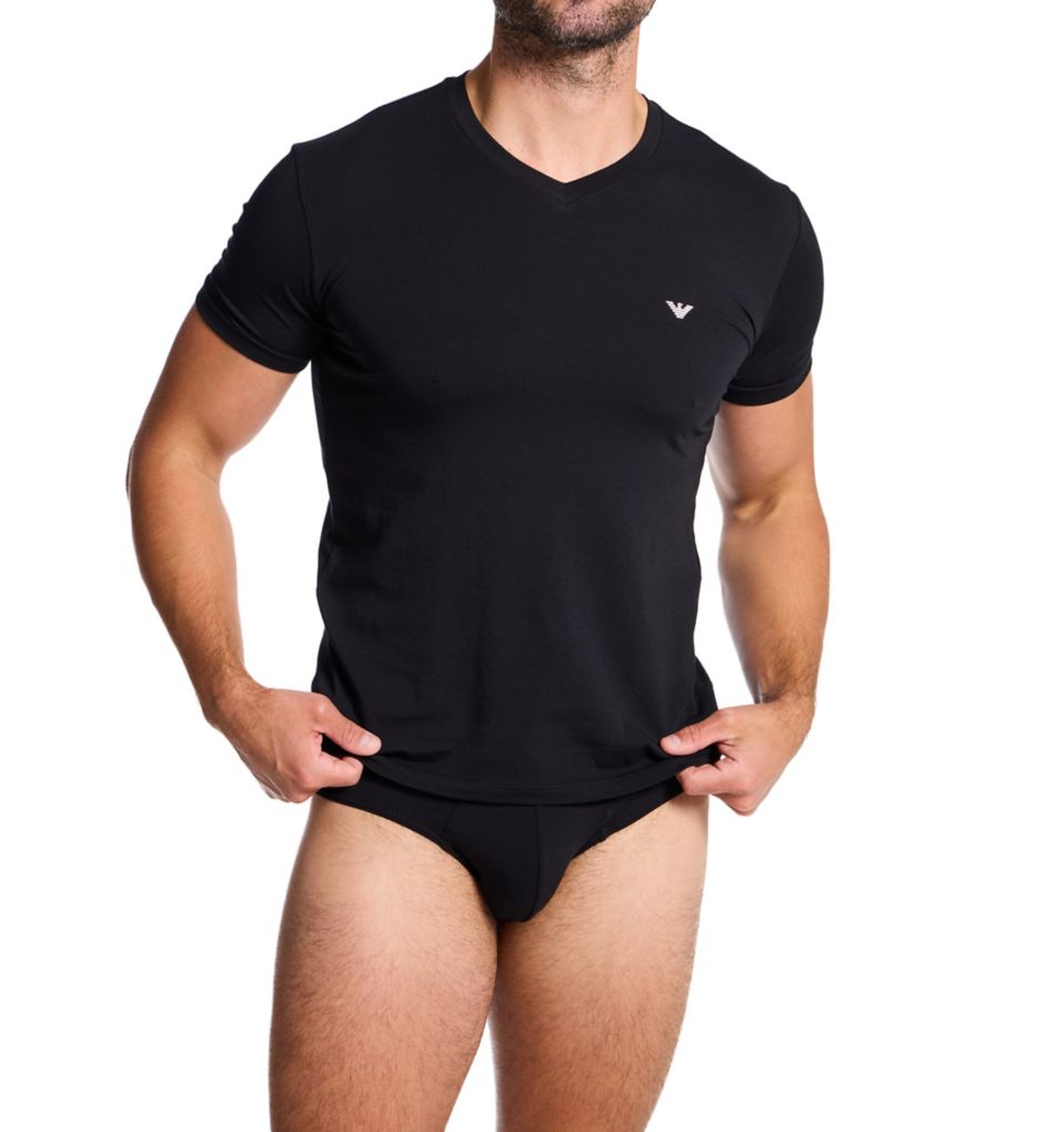 Emporio Armani Stretch Cotton Jersey Low Rise Brief - 3 Pack 25814131 - Image 5