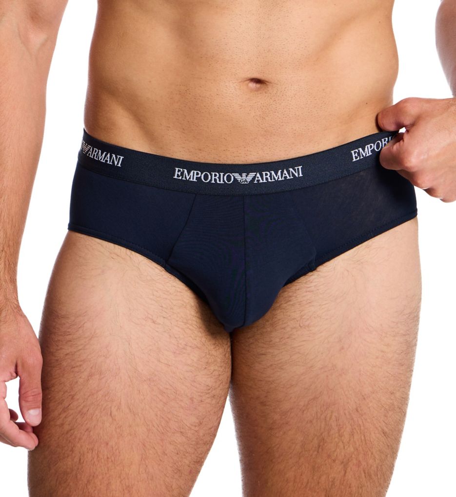 Emporio Armani Stretch Cotton Jersey Brief - 3 Pack 25814132 - Image 1