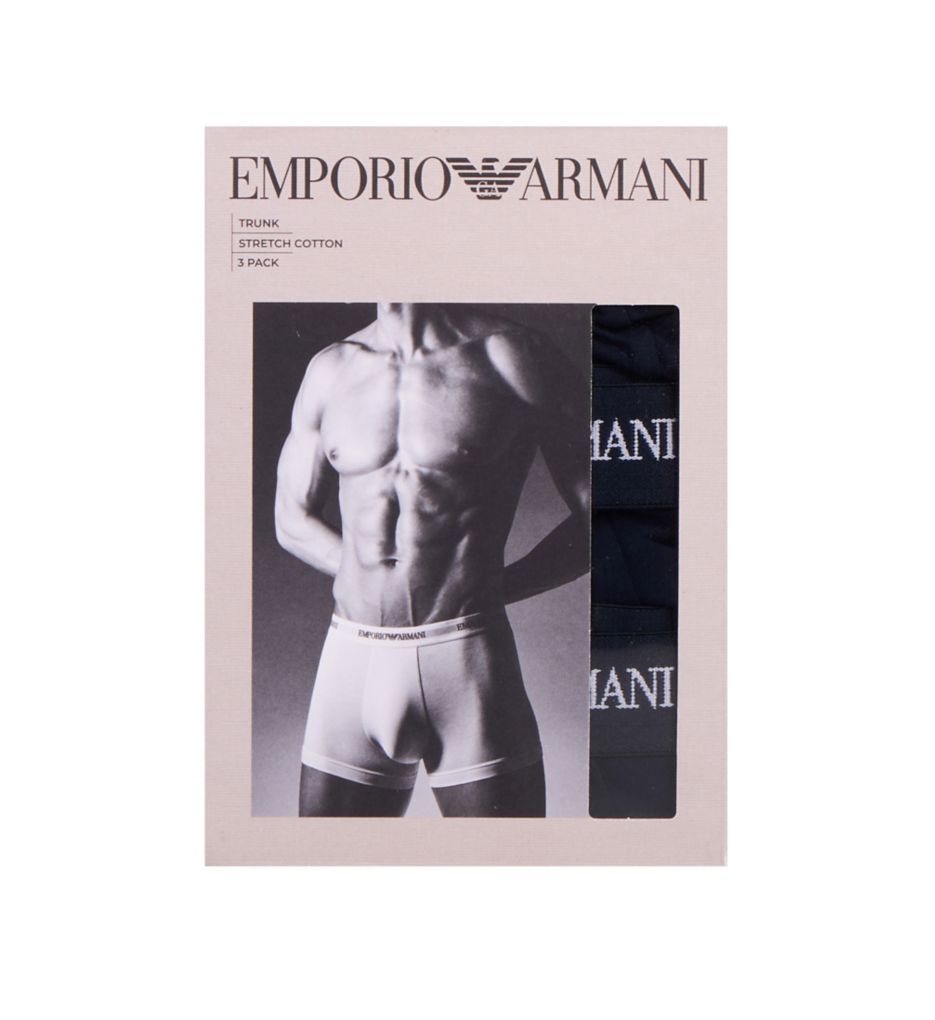 Emporio Armani Stretch Cotton Jersey Trunk - 3 Pack 25914132 - Image 3