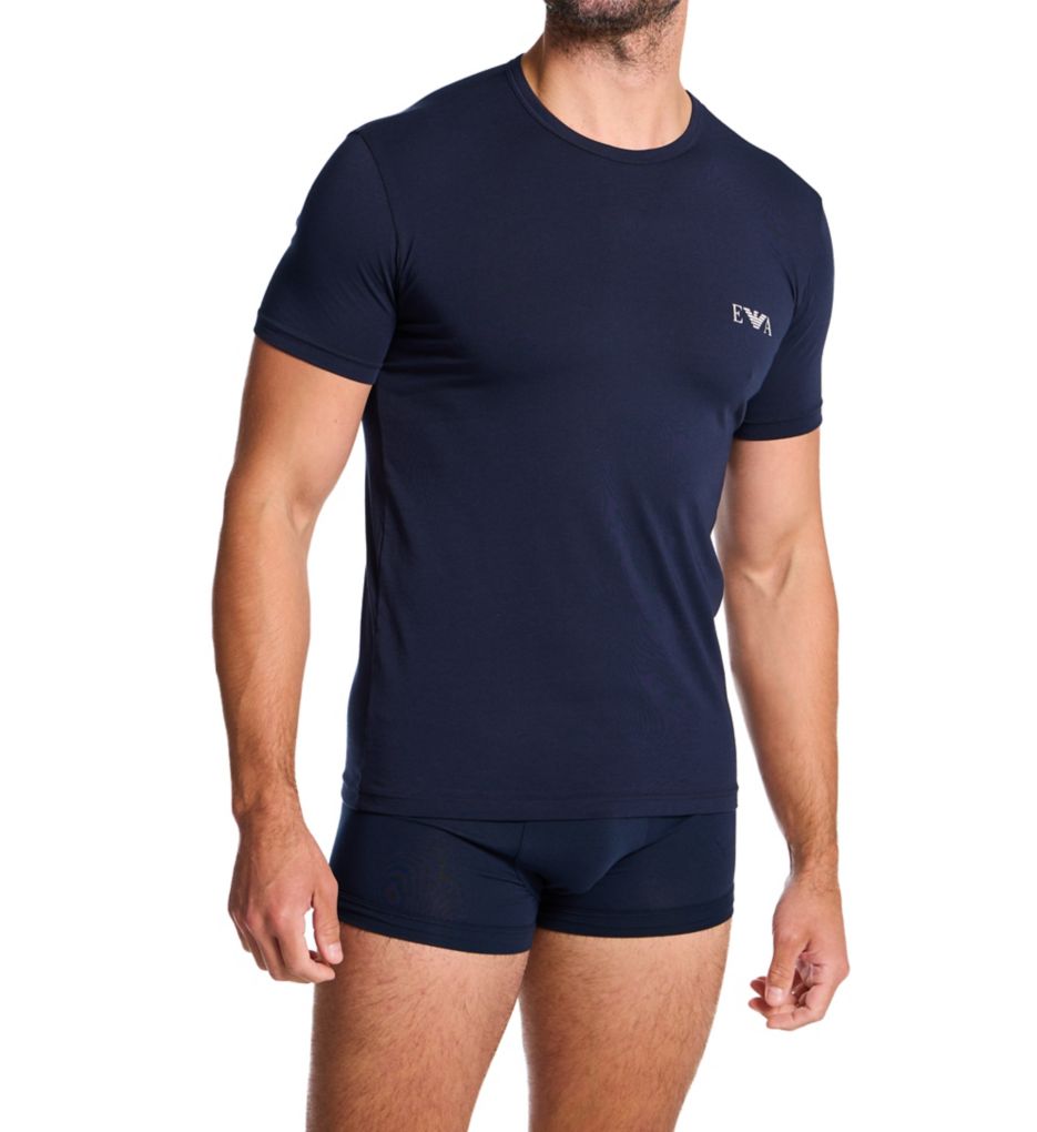 Emporio Armani Stretch Cotton Jersey Trunk - 3 Pack 25914132 - Image 4