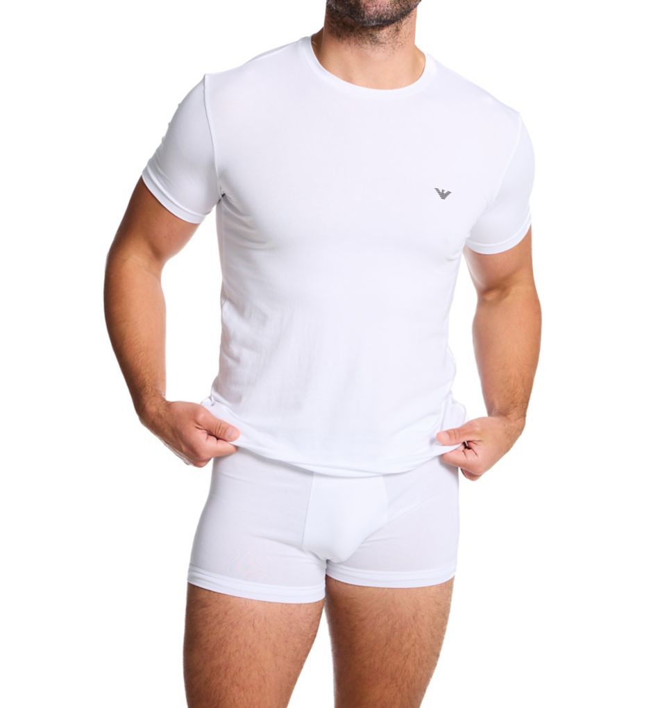 Emporio Armani Stretch Cotton Jersey Trunk - 3 Pack 25914132 - Image 5