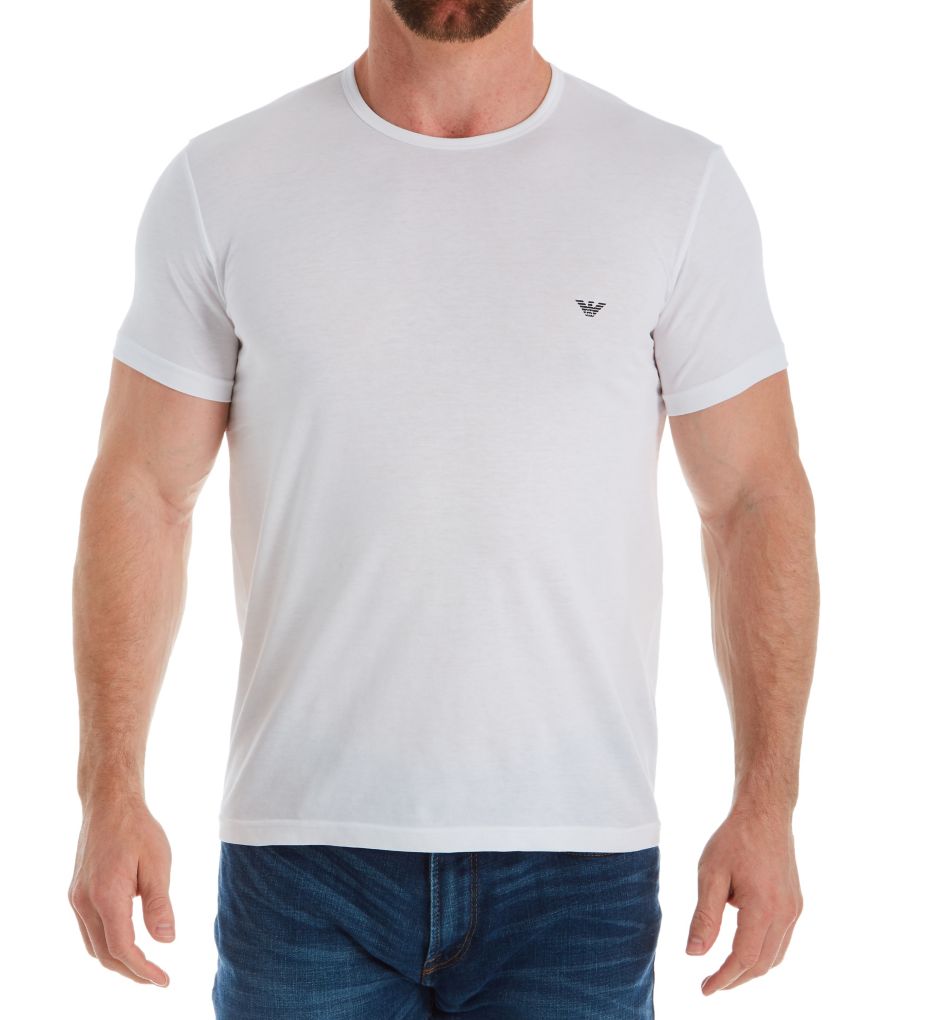 Pure Cotton Crew Neck T-Shirts - 2 Pack-fs