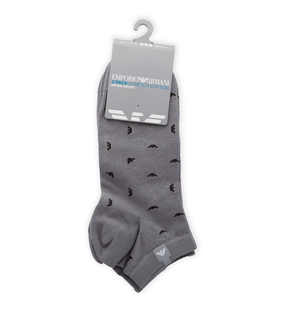 Allover Eagle Low Cut Socks - 2 Pack-fs