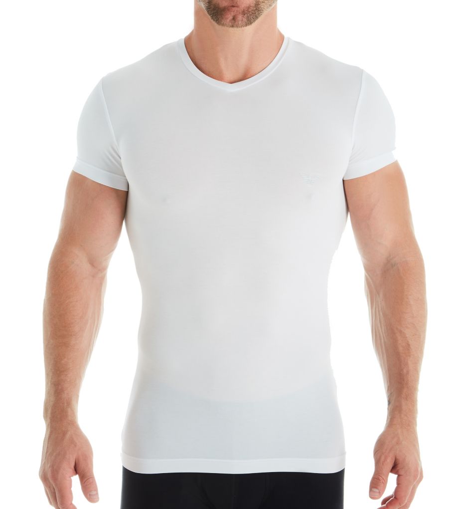 Soft Modal V-Neck T-Shirt-fs