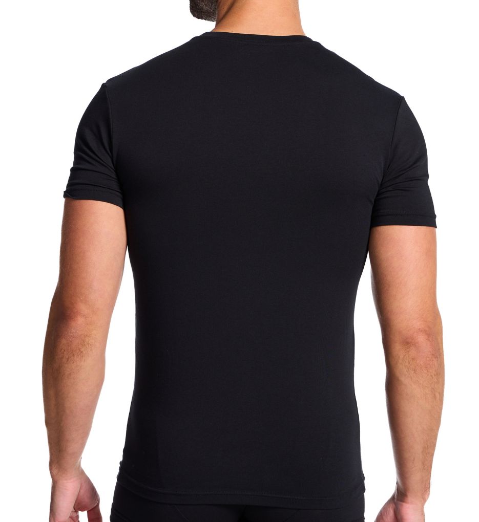 Emporio Armani Cotton Stretch Jersey Crew Neck T-Shirt 37914133 - Image 2