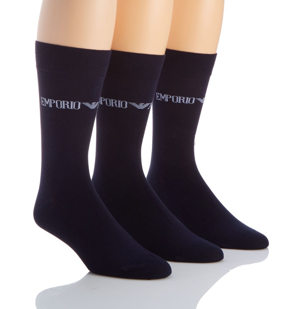 Essential Logo Crew Socks - 3 Pack-acs