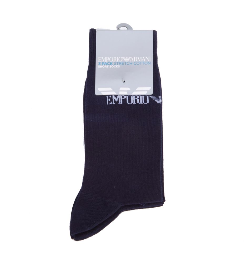 Essential Logo Crew Socks - 3 Pack-fs