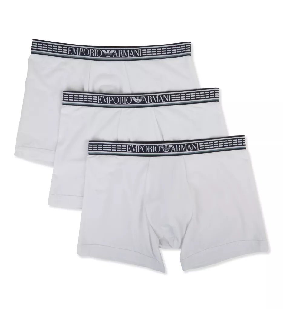 Silver Fit Boxer Brief - 3 Pack White S