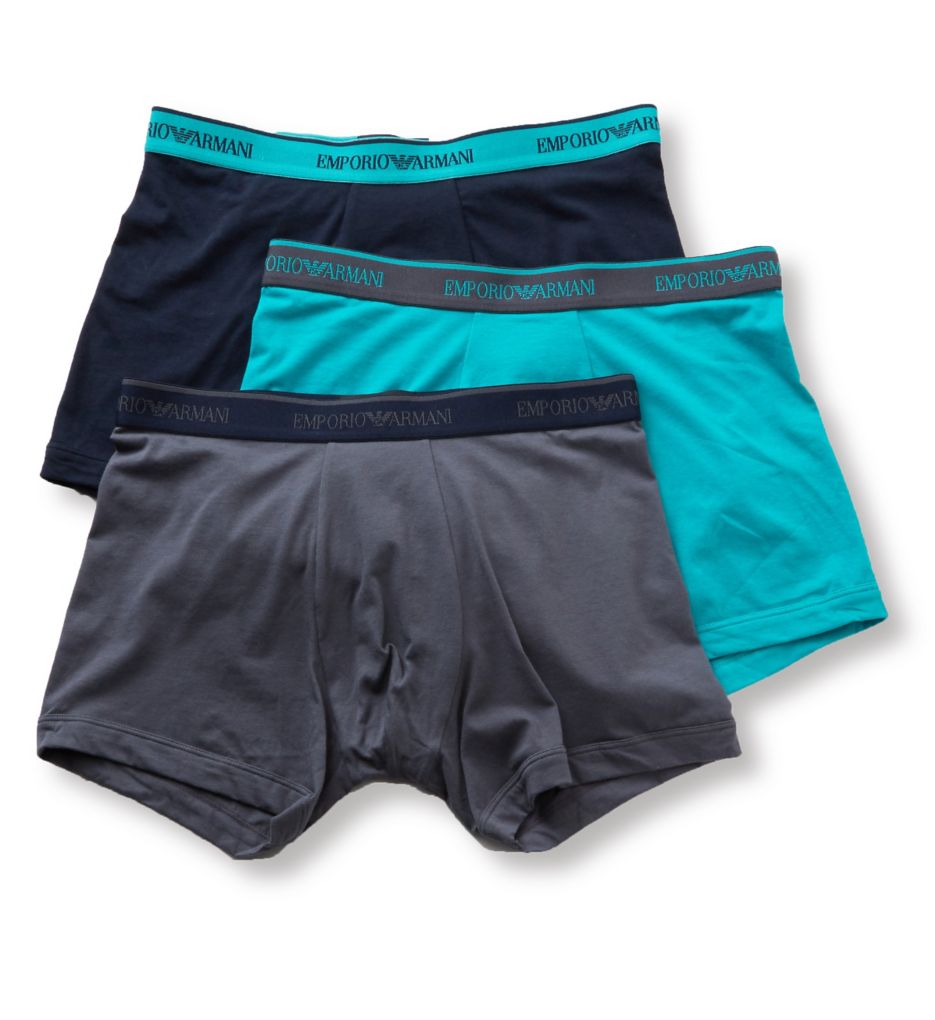 Stretch Cotton Logo Band Boxer Briefs - 3 Pack-acs